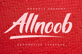 Allnoob: The Elegant Script Font for Handmade Creators