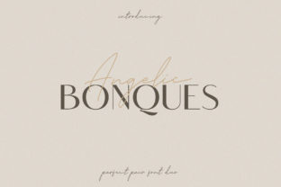 Angelic Bonques Trio: A Romantic Typeface for Editorial Design