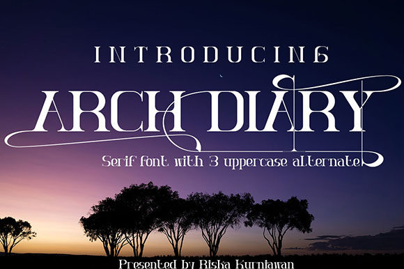Arch Diary: A Unique Serif Typeface for Modern Web Design