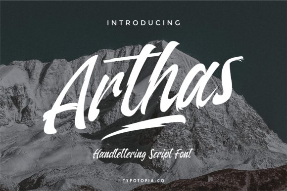 Arthas: A Handwritten Typeface for Elegant Editorial Design
