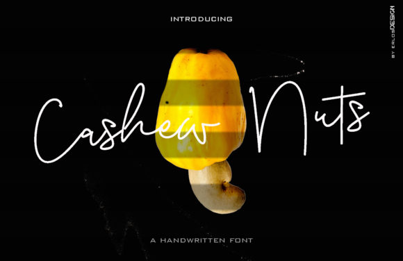 Cashew Nuts: The Perfect Handwritten Typeface for Your Shop