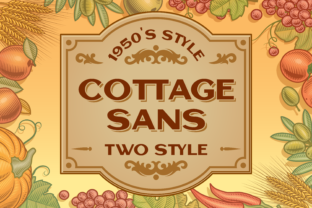 Cottage Sans: A 1950s-Inspired Typeface for Modern Editorial Design
