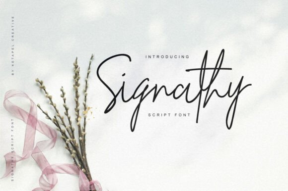 Signathy: The Elegant Script Font for Handmade Crafts